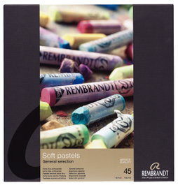 Rembrandt Set pasteles suaves Selección General, 45 pasteles enteros